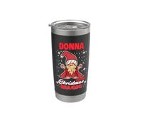 Donna fa il nome magico di Natale Donna gnomo Bicchiere termico in acciaio inox doppia parete