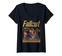 Donna Fallout TV Series New Vegas Season 2 Collage Video Game Maglietta con Collo a V