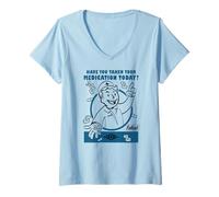 Donna Fallout Video Game Vault Boy Taken Your Medication Today? Maglietta con Collo a V