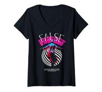 Donna False Prophet - Dichiarazione Urban Streetwear Maglietta con Collo a V