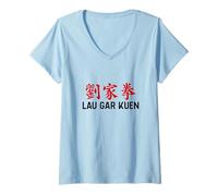 Donna Famiglia Lau Gar Kung Fu Maglietta con Collo a V