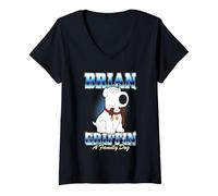 Donna Family Guy Brian Griffin A Family Dog Ready For A Walk Maglietta con Collo a V