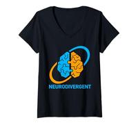 Donna Fantastico Design neurodivergente per la Salute mentale per Uomini, Donne, Bambini Maglietta con Collo a V
