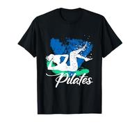 Donna, Fare, Bicicletta, Crunch, Posa, Sport, Fitness, Pilates Maglietta