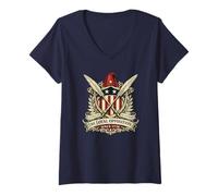 Donna Fedele Opposizione dal 1776 Liberty cap Shield Crest Maglietta con Collo a V