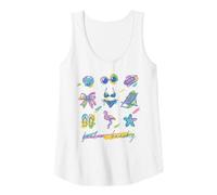 Donna "Feelin' Beachy" - Occhiali da sole con fenicottero e stelle marine Canotta