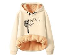 Donna Felpa Con Cappuccio Morbido Tinta Unita Pelosa Giubbotto Casual Leggero Eleganti Peluche Felpa In Pile Fleece Outerwear Addensato Giacca Teddy Imbottita Pesante Oversize Cappotto Hoodie
