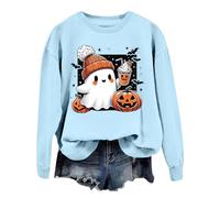 Donna Felpa Senza Cappuccio,Maglia Manica Lunga Streetwear Allentato Softshell Collo Rotondo alla Pullover Cappotto Lungo dal Taglio Outdoor Moda 2025