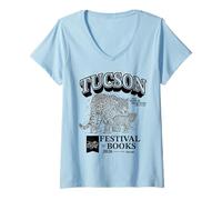 Donna Festival del Libro di Tucson | Merce | TFOB 2026 | Critter Jaguar Maglietta con Collo a V
