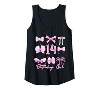 Donna Fiocchi Rosa per Il 14° Compleanno delle Ragazze con Fiocco Canotta