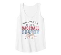 Donna Fiocco carino a scacchi "The Only B.S. I Need is Baseball Season" Canotta