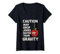 Donna Fisica Nerd Society Divertente STEM Umorismo Geek Orgoglio Einstein Maglietta con Collo a V