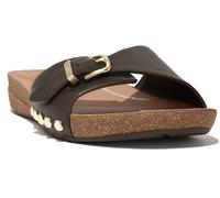 Donna FitFlop Pelle Fermacapelli Sandali Estivi iQUSHION Fibbia Slip Ons UK4-8