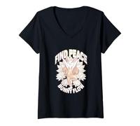 Donna Fitness Bunny Yoga Lovers TROVA PACE BUNNY FLOW Coniglio divertente coniglio Maglietta con Collo a V