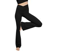 Donna Fitness Leggings V-Cross Leggins Sportivi Leggings Anticellulite Donna Super Morbidi Pantaloni Sportivi con Tasche Pantaloni Pantaloni da Yoga Alti da Donna Nuova Estate Tessuto