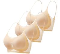 Donna Fitness Offerta Tops Allenamento Reggiseno Modellante Nero Senza Spalline Lift Up Invisibile Criss Cross Cotone Carne Push Operatorio Canottiera con Pizzo Reggiseni Allattamento Coppe