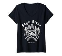 Donna Fiume Styx, Alabama Maglietta con Collo a V