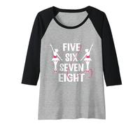 Donna Five Six Seven Eight Ballerina Ballerina Maglia con Maniche Raglan