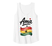 Donna Flag del Ghana AMA Ghana Nome Regalo di Compleanno Canotta