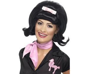 Donna Flick Parrucca 1950s Stile Diner Alveare Bob Parrucca Costume Accessorio