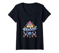 Donna Flipper mamma gioco retrò Maglietta con Collo a V