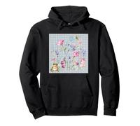 DONNA FLOREALE ACQUERELLO FIORE BOTANICO RAGONFLY ROSPO Felpa con Cappuccio