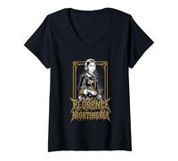 Donna Florence Nightingale Maglietta con Collo a V