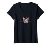 Donna Fly away with me Maglietta con Collo a V