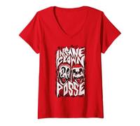 Donna Folle Clown Posse | Merchandising Ufficiale ICP | Circus Heads Maglietta con Collo a V