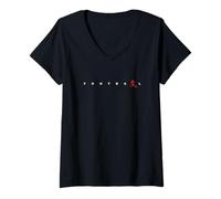 Donna Football Passione Calcio Regalo Tifosi Sportivi TIMIMO Maglietta con Collo a V