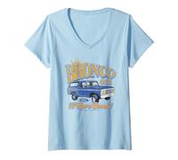 Donna Ford Bronco A Rare Breed Maglietta con Collo a V