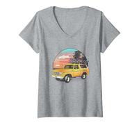 Donna Ford Bronco at The Beach Maglietta con Collo a V