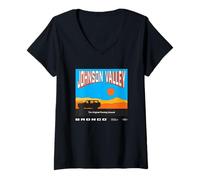Donna Ford Bronco Johnson Valley Dark Maglietta con Collo a V
