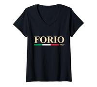 Donna Forio Italia Maglietta con Collo a V