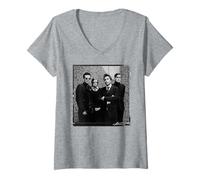 Donna Foto della Rock Band Interpol di Michael Robert Williams Maglietta con Collo a V