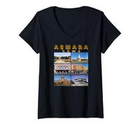 Donna Foto di Asmara Eritrea Miglior Moda per Il Design della Memoria di Asmara Maglietta con Collo a V