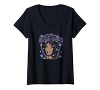 Donna Foto di Whitney Houston Stars Maglietta con Collo a V