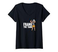 Donna Frank The Tank Calithenics Maglietta con Collo a V