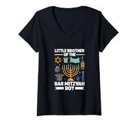 Donna Fratello minore del Bar Mitzvah Maglietta con Collo a V