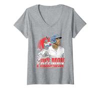 Donna Freddie Freeman | Giocatore di Baseball dei Los Angeles D| MLBFFR302N Maglietta con Collo a V