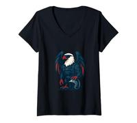 Donna Freedom Eagle Forza della Open Highway Maglietta con Collo a V