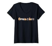 Donna Frenchie Maglietta con Collo a V