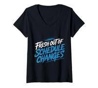 Donna Fresh out of Schedule Changes Consigliere Scolastico |- Maglietta con Collo a V