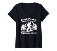 Donna Fresh Powder Fresh Perspective Same Squeaky Boots Maglietta con Collo a V