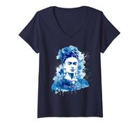 Donna Frida Kahlo - Varietà di articoli Maglietta con Collo a V
