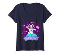 Donna Friends. Galactic Chill Maglietta con Collo a V