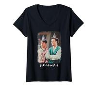 Donna Friends TV Show Joey Chandler Bachelor Party Besties Anni '90 Fan Maglietta con Collo a V