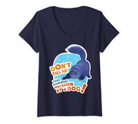 Donna Friends. Where is Homework? Maglietta con Collo a V