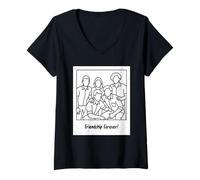 Donna Friendship Forever BestFriend BFF Squad BestiesGroup Maglietta con Collo a V