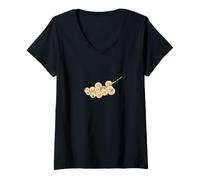 Donna Frutta Estiva Dolce Ribes Bianco Maglietta con Collo a V
